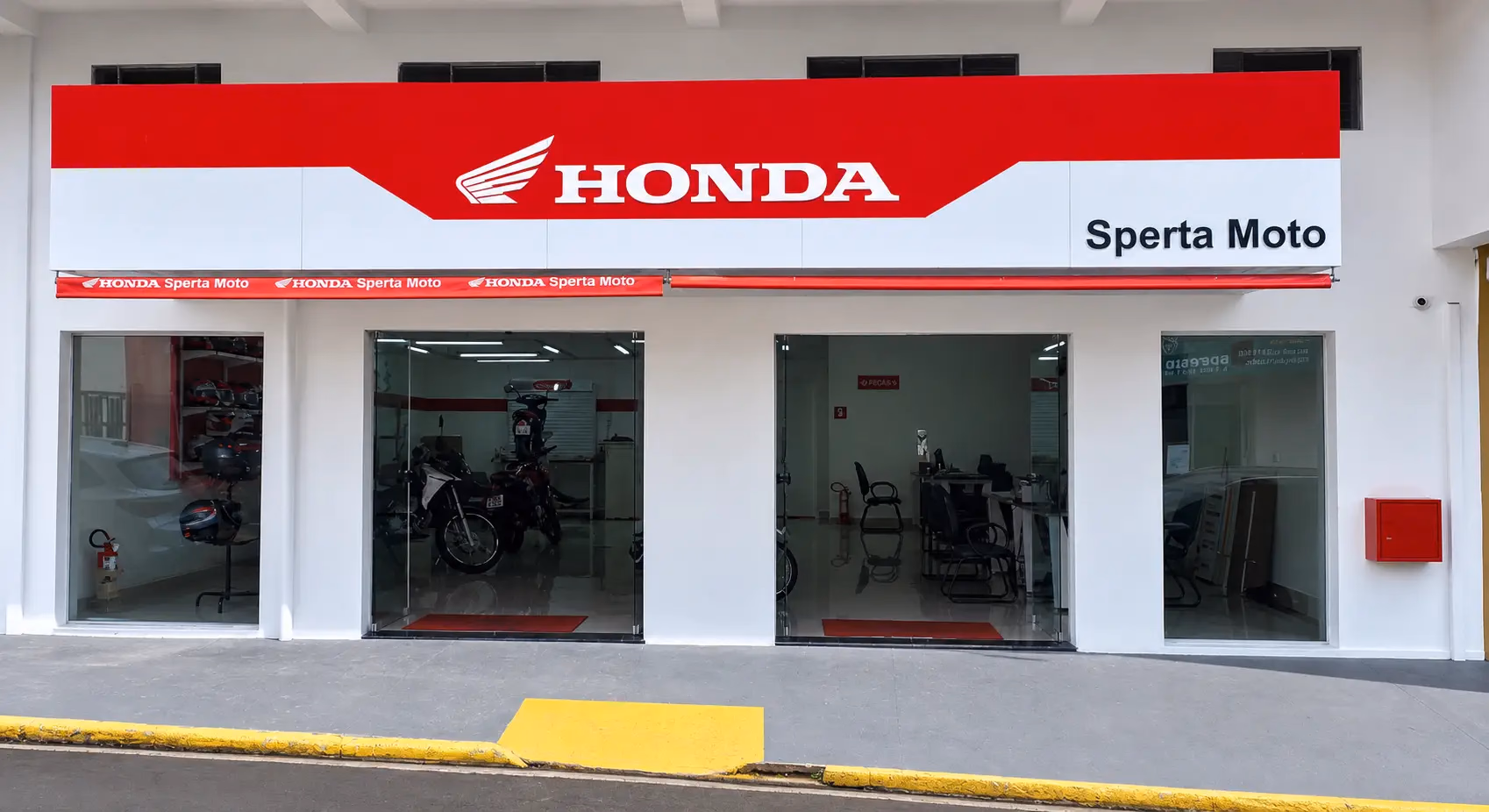 Fachada Sperta Moto Honda Agudos - 8 de 20