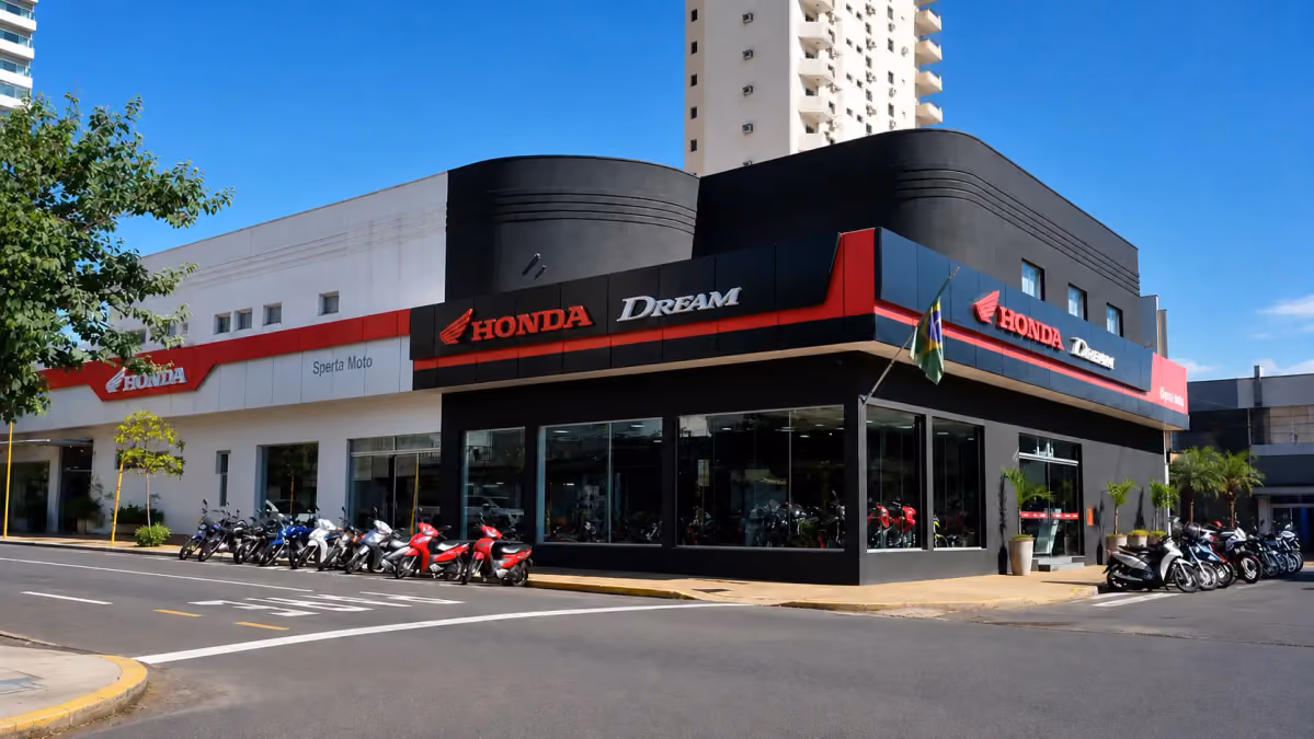 Fachada Sperta Moto Honda Dream Araçatuba Matriz