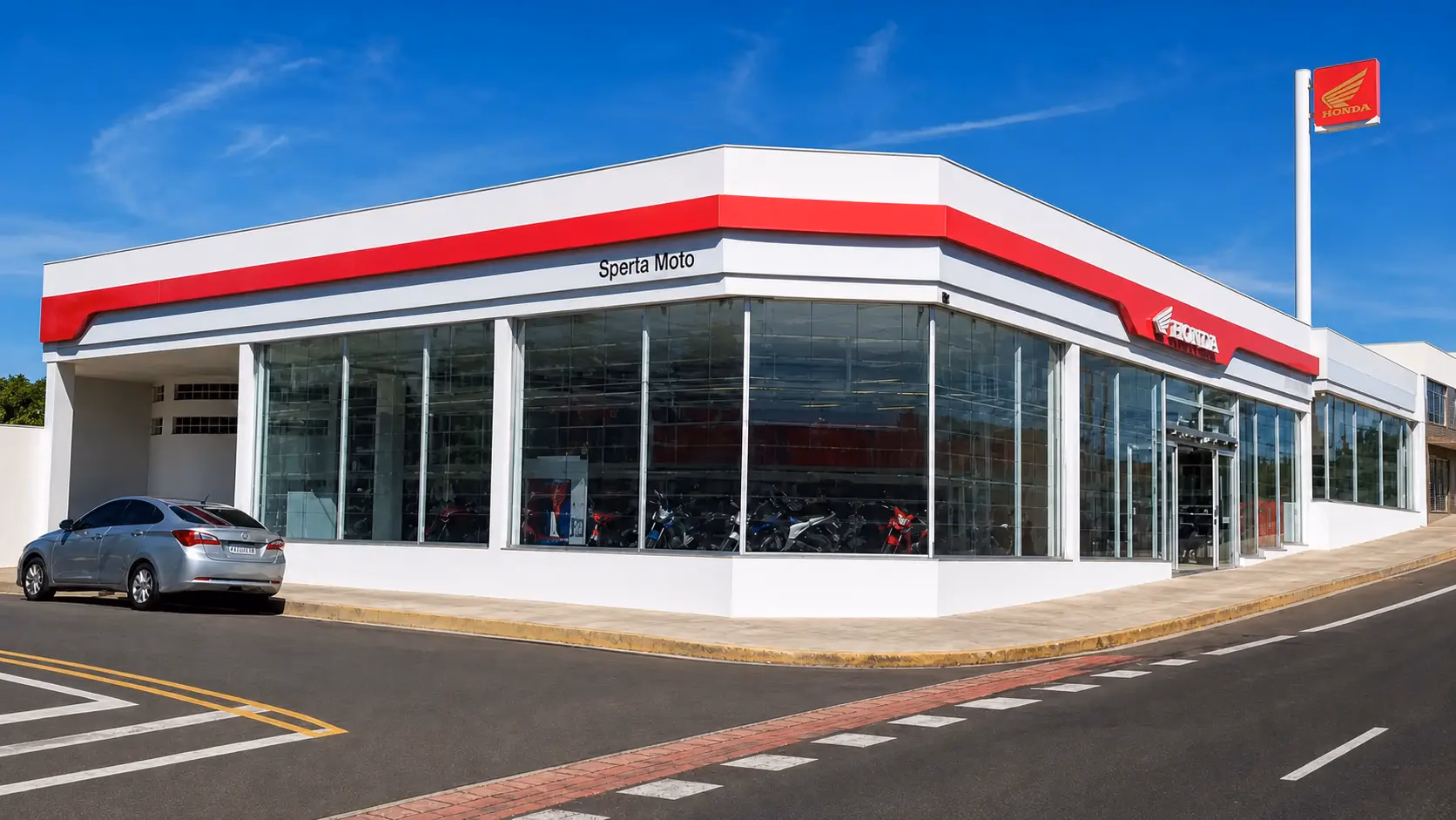 Fachada Sperta Moto Honda Birigui - 2 de 20