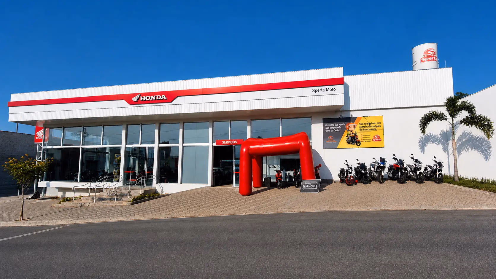 Fachada Sperta Moto Honda Lins - 19 de 20
