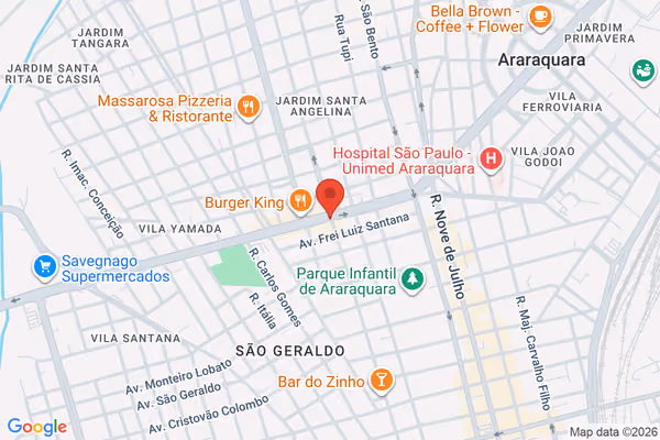 Mapa da localização - Araraquara 2