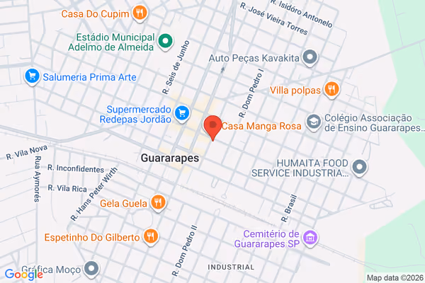 Mapa da localização - Guararapes