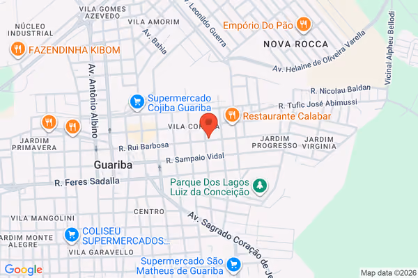 Mapa da localização - Guariba